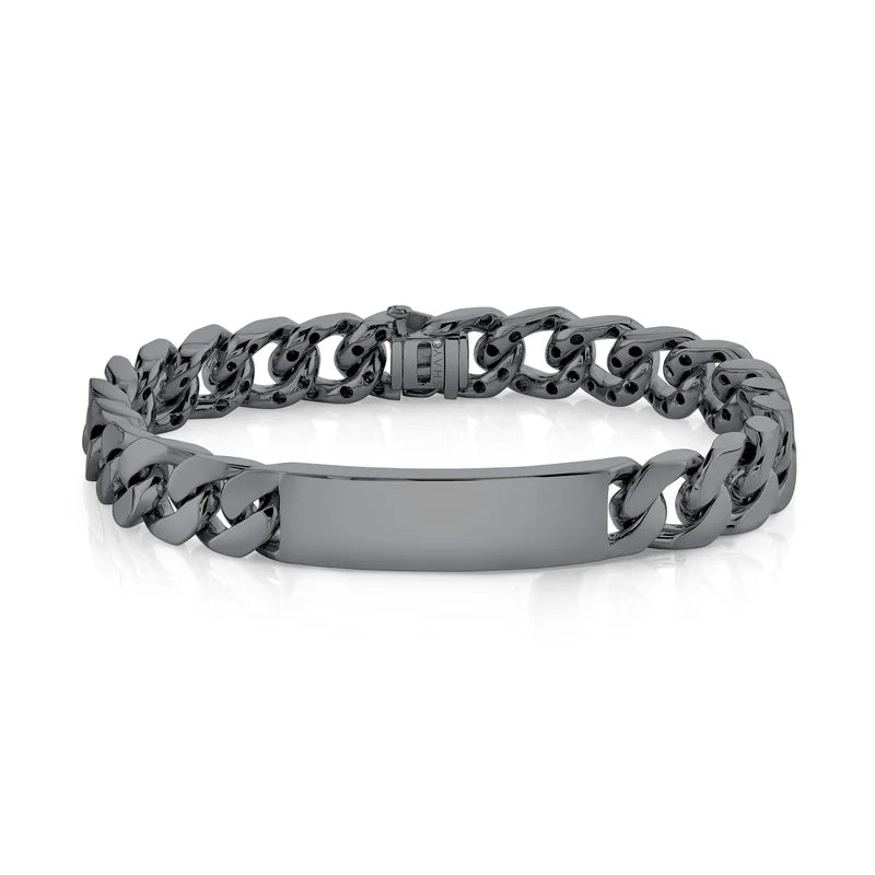 crossed dark silver braclet