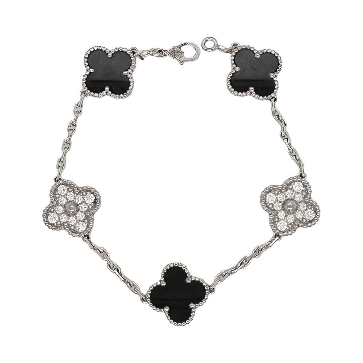 BLACK & SILVER BRACLET