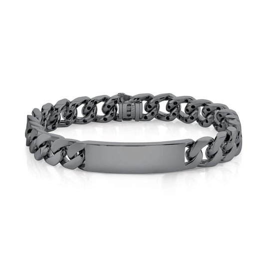 crossed dark silver braclet