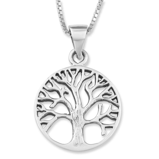 Circle tree necklace